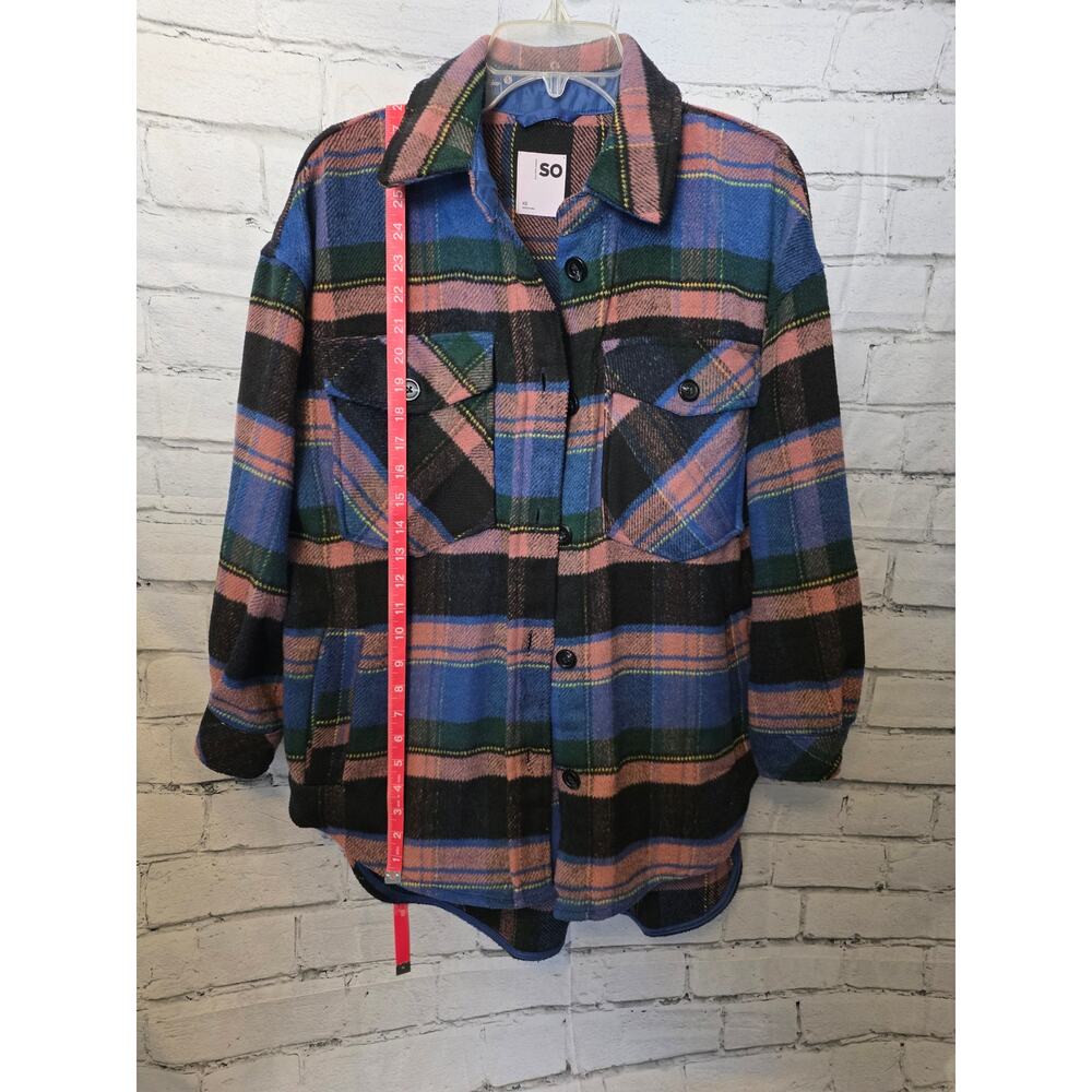 SO Juniors Plaid Shirt Jacket